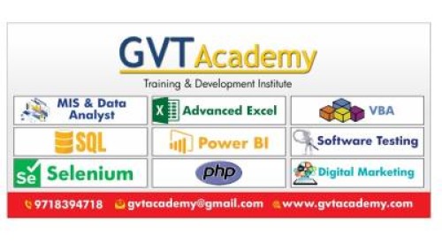 GVT Academy - Advanced Excel | SQL | Power BI | English Speaking | Digital Marketing
